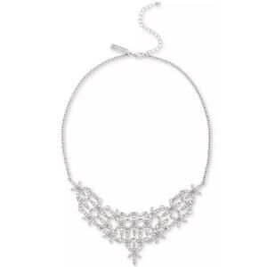 INC INTERNATIONAL CONCEPTS Silver-Tone Pavé Star Statement Necklace
